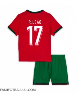 Portugalia Rafael Leao #17 Echipament de Fotbal Replică European 2024 Copii Acasa (+ Șorturi)